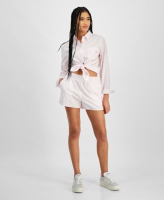 Hippie Rose - Juniors' Cherry Striped Boxer Shorts