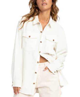 Roxy - Juniors' Let It Go Cotton Corduroy Button Shirt