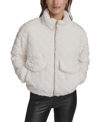 Marc New York - Women's Quilted Faux-Fur Jacket