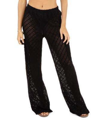 Hurley - Juniors' Cotton Crochet Cargo Beach Pants