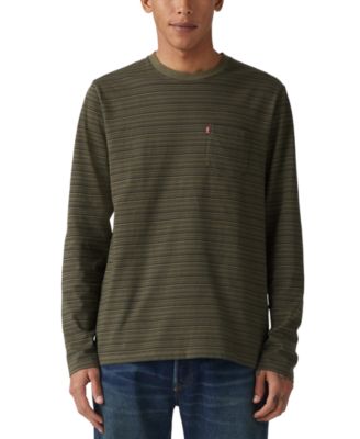 Levi's - Men's Long Sleeve Crewneck Pocket T-Shirt