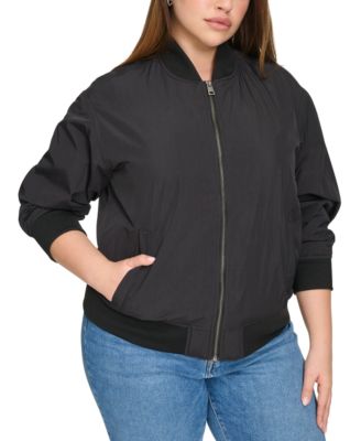 Levi's - Trendy Plus Size Lightweight Zip-Front Bomber Jacket
