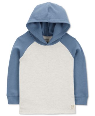 Carter's - Toddler Boys Colorblocked Raglan-Sleeve Hooded T-Shirt