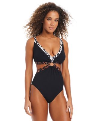 Bar III - Women's In My Skin Ring One-Piece Swimsuit, Exclusively at Macy's