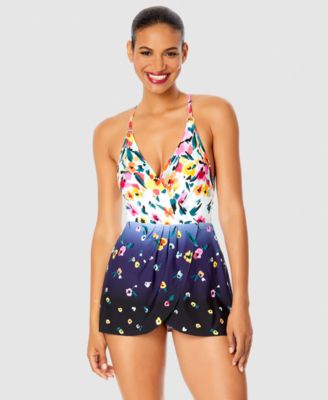 Anne Cole - Women's Floral-Print Swimdress