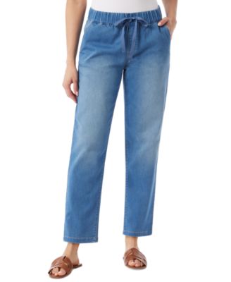 Gloria Vanderbilt - Women's Anya Drawstring Straight-Leg Jeans
