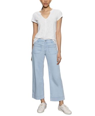 Sanctuary - Women's The New Girl Split-Neck Short-Sleeve T-Shirt