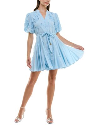 Taylor - Women's Cotton Soutache Fit & Flare Shirtdress
