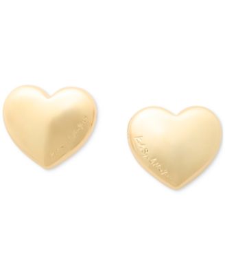 kate spade new york - Red Enamel Logo Heart Statement Stud Earrings