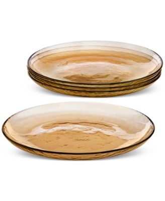 Oake - Sunstone Glass Dinner Plates, Set of 4