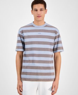 Hugo Boss - Men's Dockoe Relaxed-Fit Stripe T-Shirt