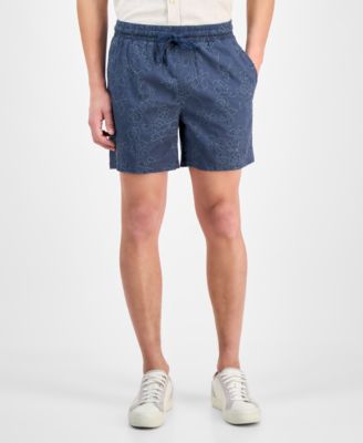 Sun + Stone - Men's Floral Drawstring 6" Shorts