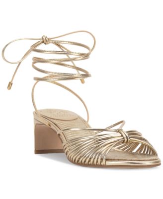 Vince Camuto - Women's Lory Lace-Up Blade-Heel Sandals