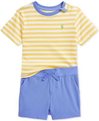 Polo Ralph Lauren - Baby Striped Tee & Mesh Short Set