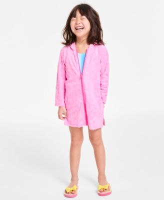 Epic Threads - Toddler Girls Textured Terry Hooded Cover-Up
