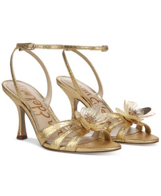 Sam Edelman - Women's Joanna Flower-Trim Dress Sandals