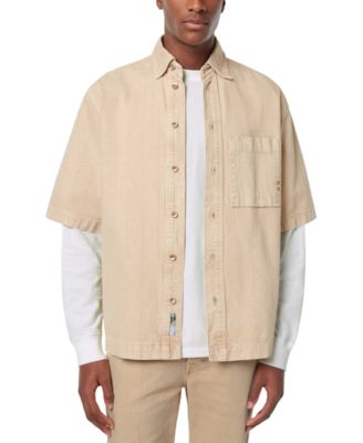 SCOTCH & SODA - Men's Regular-Fit Button-Down Washed Denim Shirt