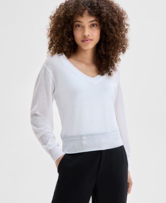 I.N.C. International Concepts - Petite V-Neck Sweater