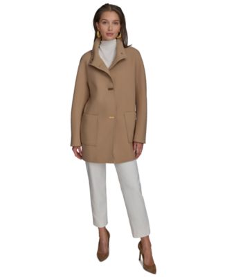 Donna Karan New York - Women's Crepe Stand-Collar Coat