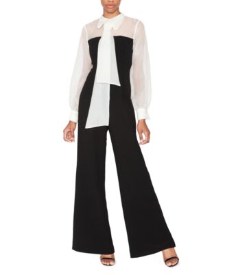 WHITE TIE by Shani - Women's Tie Jumpsuit