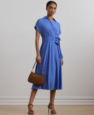 Lauren Ralph Lauren - Women's Floral Belted Crepe Dress