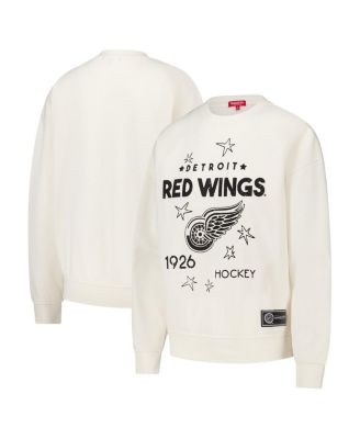 Mitchell & Ness - Women's Mitchell Ness Cream Detroit Red Wings Logo 3.0 Pullover Sweatshirt