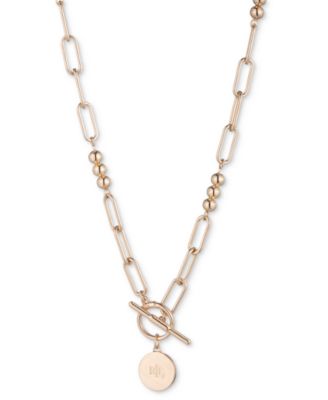 Lauren Ralph Lauren - Link & Bead Toggle 17" Pendant Necklace