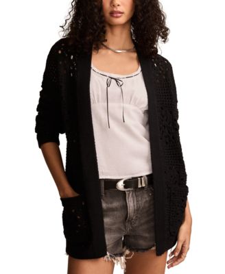 Lucky Brand - Women's Mixed-Stitch Cardigan