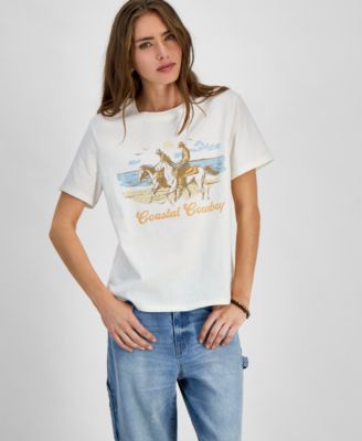 Love Tribe - Juniors' Coastal Cowboy Graphic T-Shirt