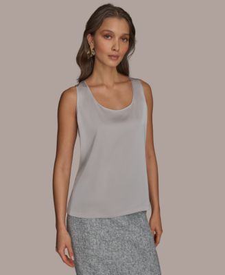 Donna Karan New York - Women's Scoop-Neck Satin Camisole