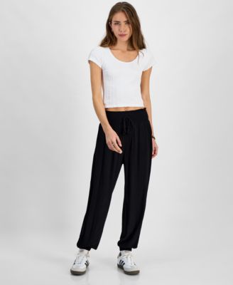Kingston Grey - Juniors' Smocked Harem Pants