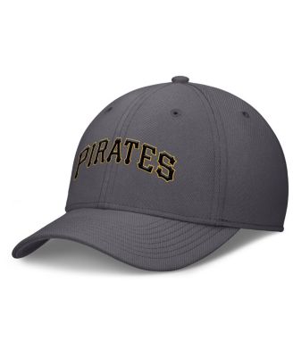 Nike - Men's Gray Pittsburgh Pirates Swoosh Performance Flex Hat