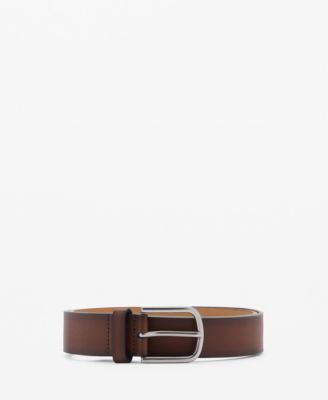 MANGO - Men's Degraded Leather Belt