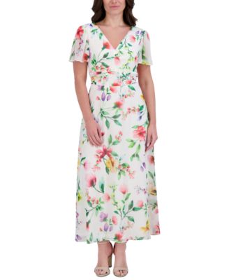 kensie - Women's Floral-Print A-Line Dress