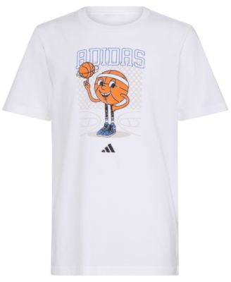 adidas - Big Boys Cotton Basketball Mascot Logo T-Shirt