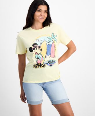 Disney - Juniors' Surfing Mickey T-Shirt