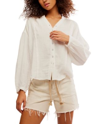 Free People - Women's Valley Cotton Double-Cloth Shirt