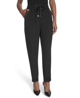 Calvin Klein - Women's Drawstring-Waist Pull-On Pants