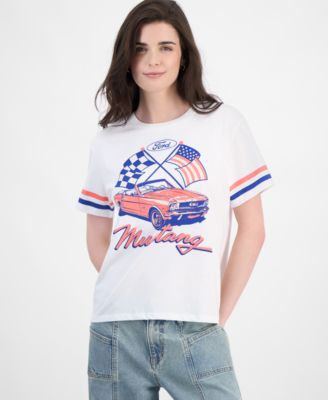 Love Tribe - Juniors' Mustang Graphic-Print Crewneck Tee
