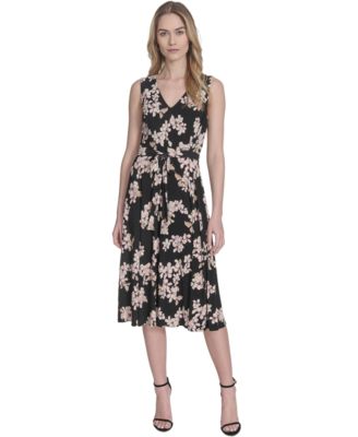 Tommy Hilfiger - Women's Printed Sleeveless Midi Dress