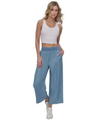 DKNY Jeans - Women's Pull-On Wide-Leg Ankle Pants