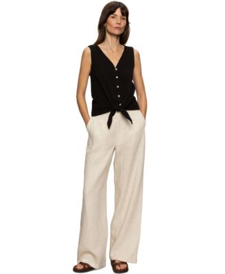 Sanctuary - Women's Vacation Tie-Front Button-Up Vest