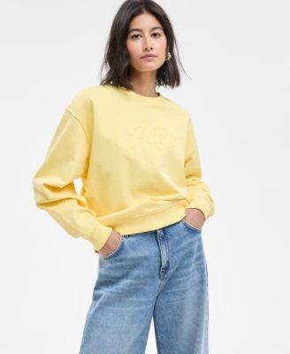 HUGO - Women's Crewneck Long-Sleeve Logo Sweatshirt