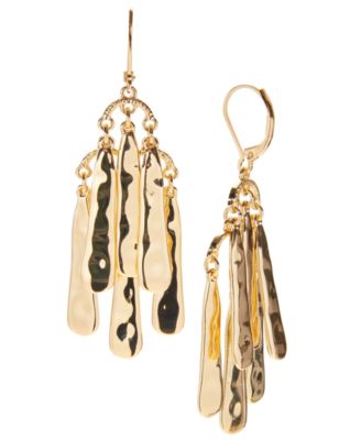 Style & Co - Gold-Tone Hammered Shaky Statement Earrings