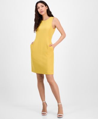 Kasper - Women's Sleeveless Multi-Seam Sheath Dress