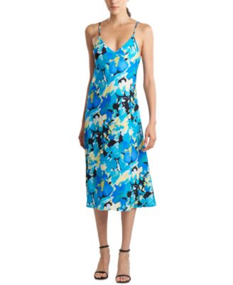 Natori - Women's Floral-Print Sleeveless V-Neck Midi Dress