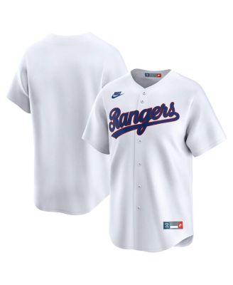 Nike - Men's White Texas Rangers Throwback Cooperstown Collection Limited Jersey