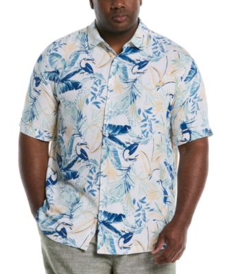 Cubavera - Men's Big & Tall Classic-Fit Toucan-Print Button-Down Shirt