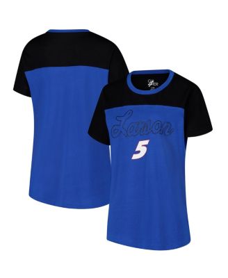 G-III 4Her by Carl Banks - Women's Royal Kyle Larson Cheer Color Blocked T-Shirt