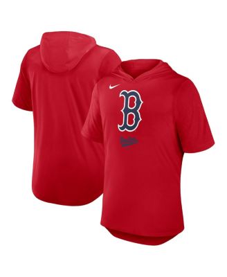 Nike - Men's Red Boston Red Sox Tri-Blend Performance Hoodie T-shirt